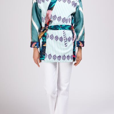 Veste Kimono Turquoise
