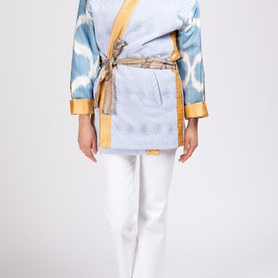 Veste Kimono Bleu Versailles
