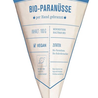 Noci brasiliane biologiche tostate sacchetto a punta 100g