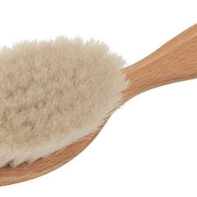 Baby hairbrush with goat hair