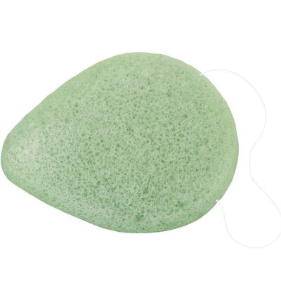 Esponja Konjac, variedad: "Aloe Vera" (verde)