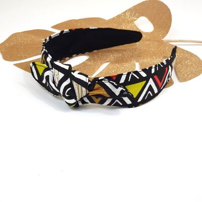 Diadema Nudo Tribal Negro