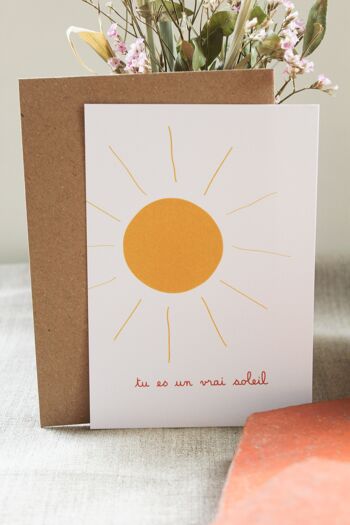 Carte postale Tu es un vrai soleil !