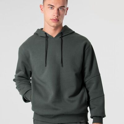 Panelled Hoodie Navy