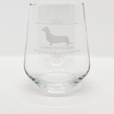 Gin-Glas für lange Hunde ohne Stiel