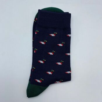 Chaussettes Canards Bleu Marine 1