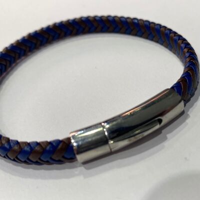 Blaues geflochtenes Armband