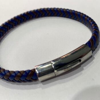 Bracelet Tressé Bleu 1