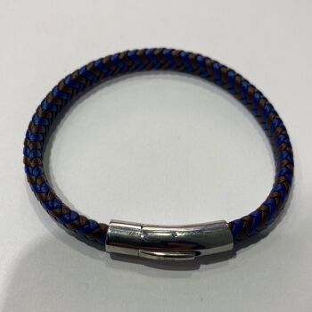 Bracelet Tressé Bleu 2