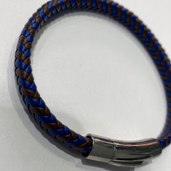 Bracelet Tressé Bleu 3