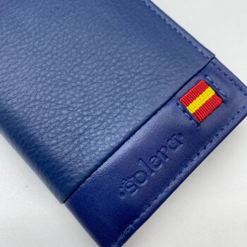 Portefeuille bleu marine avec porte-cartes 2