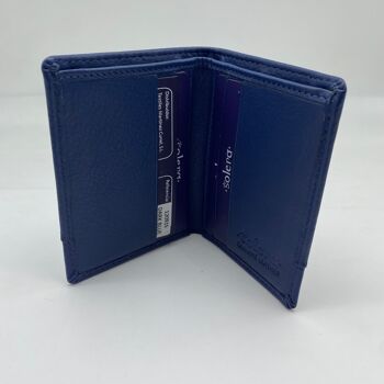 Portefeuille bleu marine avec porte-cartes 3