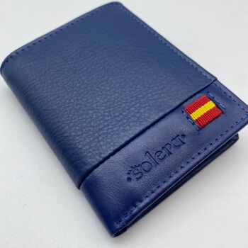 Portefeuille bleu marine avec porte-cartes 4