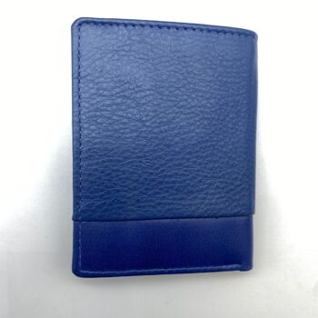 Portefeuille bleu marine avec porte-cartes 5