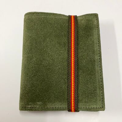 Khaki wallet with coin pocket