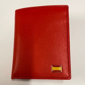 Portefeuille rouge avec sac à main 1