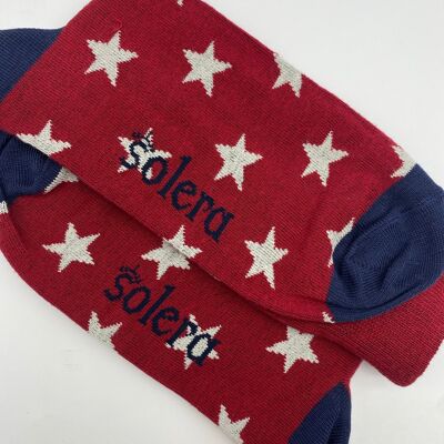 Navy Stars Socks