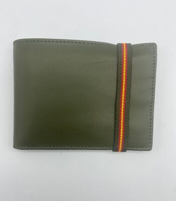 Portefeuille vert avec porte-cartes 1