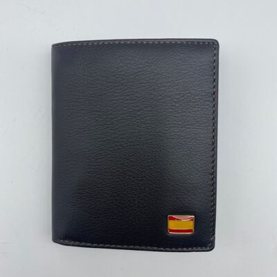 Chocolate brown leather wallet