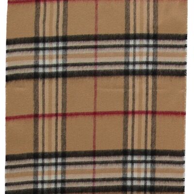 Camel Checked Scarf