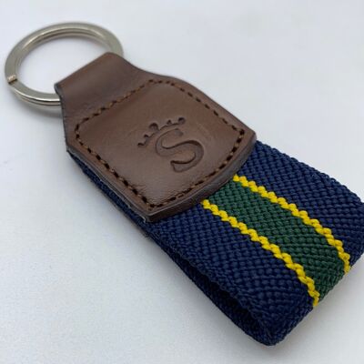 Navy Green Keychain