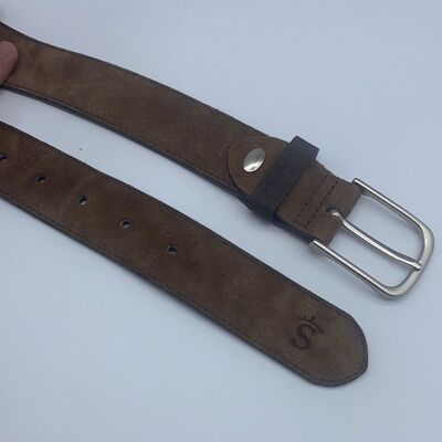 Leather belt