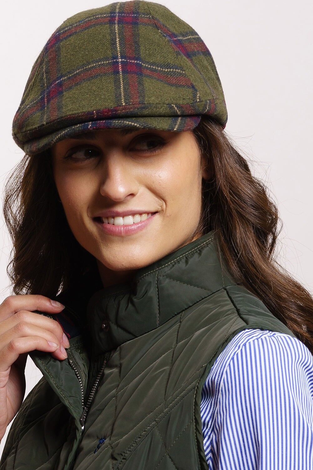 Cappello quadrato verde