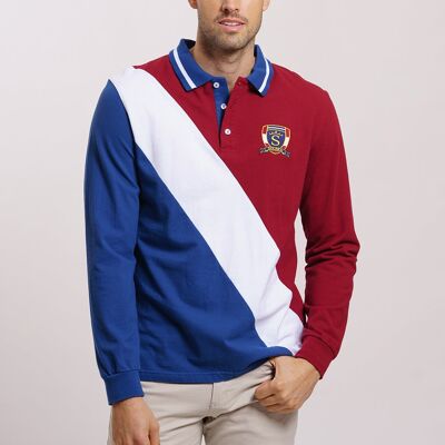 Burgundy polo shirt