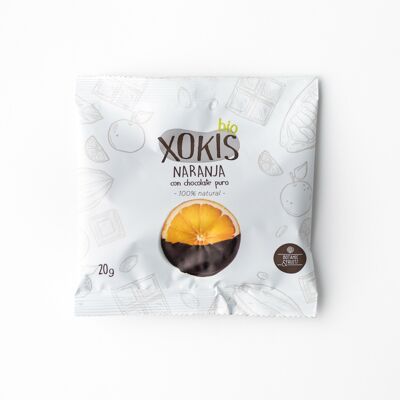 Xokis de naranja - snack de naranja con chocolate 25g