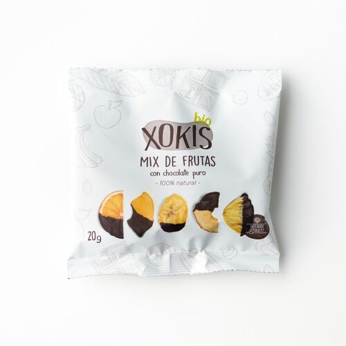 Xokis de mix - mix de frutas con chocolate 25g