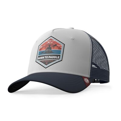Born to Paddle Trucker Cap White The Indian Face for men and women