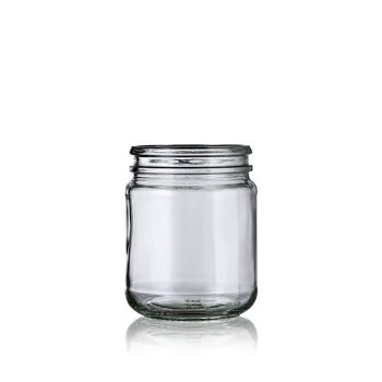 Pot en verre - Patachon 228 ml + couvercle souple PE blanc avec inviolabilité 3