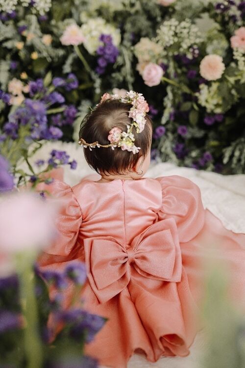 Lyora Dress - Baby pink - 100% Cotton