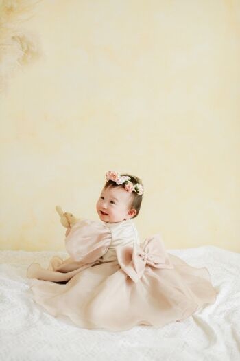 Robe Lyora - Rose bébé - 100% Coton 4