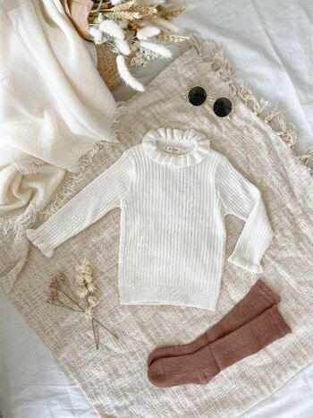 Pull Coco - Blanc - 100% Coton 6