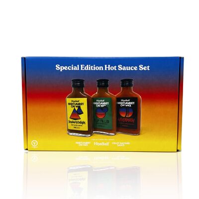 Crazy Bastard Hot Sauce (3x 100ml) - Nightmares on Wax Special Edition Set