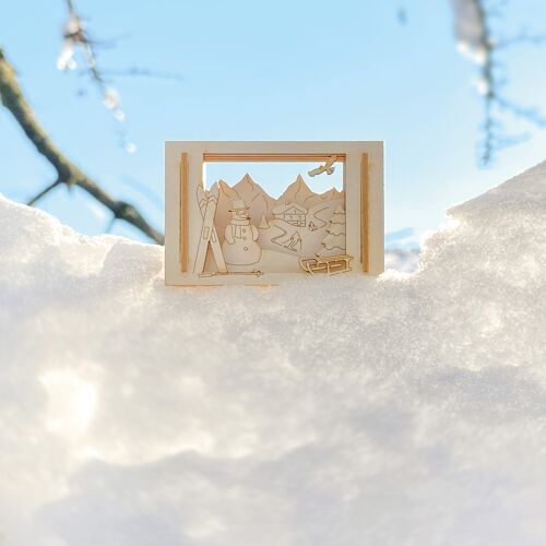 Winterwelt-Mini-Silhouette Silhoubox S – Geschenkartikel
