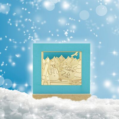 Winter World Mini SILHOURAMA Silhoubox M – articolo da regalo