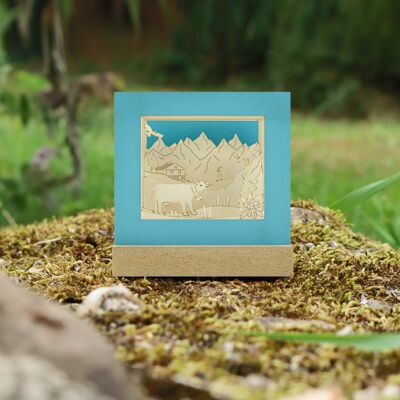 Mountain world mini SILHOURAMA Silhoubox M – gift item