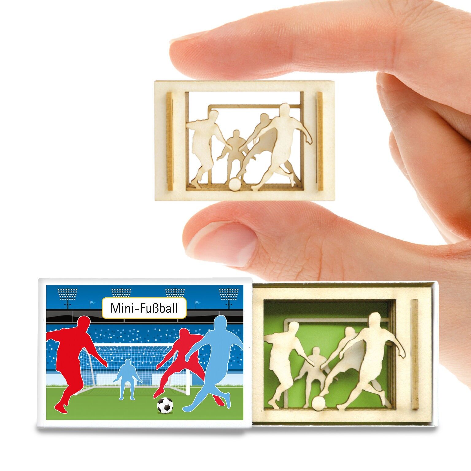 Fussball-Mini-Silhouette Silhoubox S – Geschenkartikel