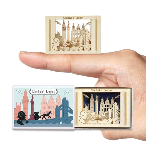 Sherlock´s London-Mini-Silhouette Silhoubox S – Geschenkartikel