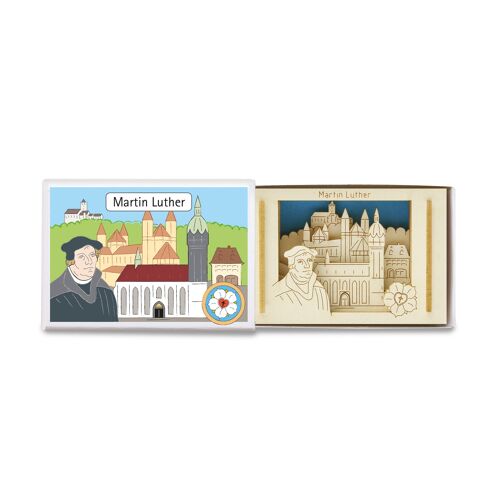 Martin Luther-Mini-Silhouette Silhoubox S – Geschenkartikel