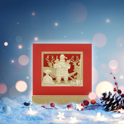 Weihnachtsmann-Silhoubox M – Geschenkartikel