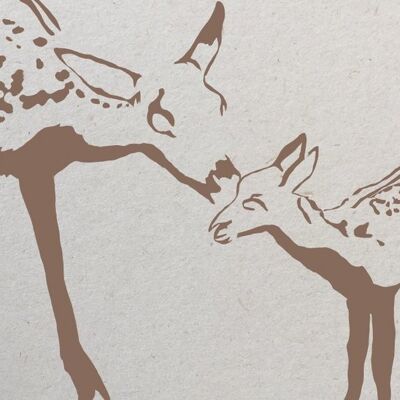 Christmas card A6 Deer (sustainable)