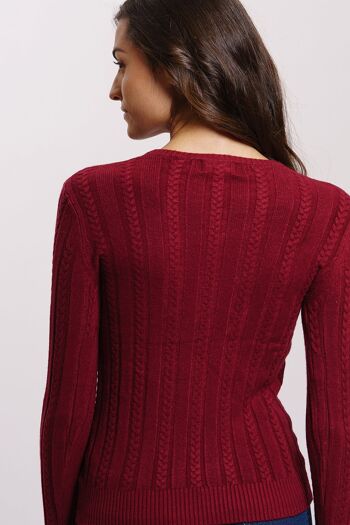 Pull bordeaux 2 5