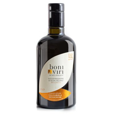 Monocultivar Ogliarola organic extra virgin olive oil - 500 ml