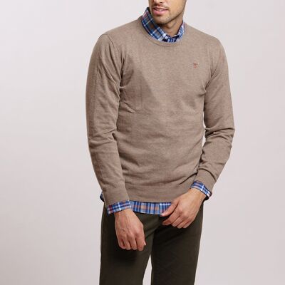 Mélange de pull beige 1