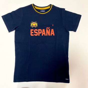 T-shirt bleu marine Espagne 1