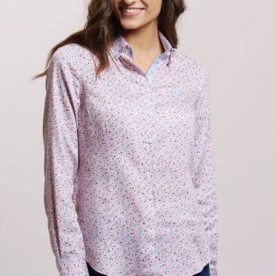 Rosa Blumen-Shirt
