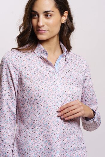 Chemise Fleur Rose 2